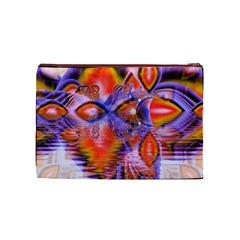 Crystal Star Dance, Abstract Purple Orange Cosmetic Bag (Medium) from ArtsNow.com Front