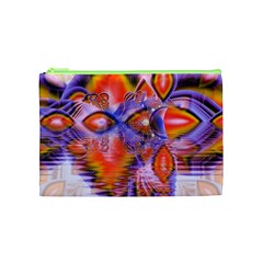 Crystal Star Dance, Abstract Purple Orange Cosmetic Bag (Medium) from ArtsNow.com Front