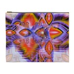 Crystal Star Dance, Abstract Purple Orange Cosmetic Bag (XL)