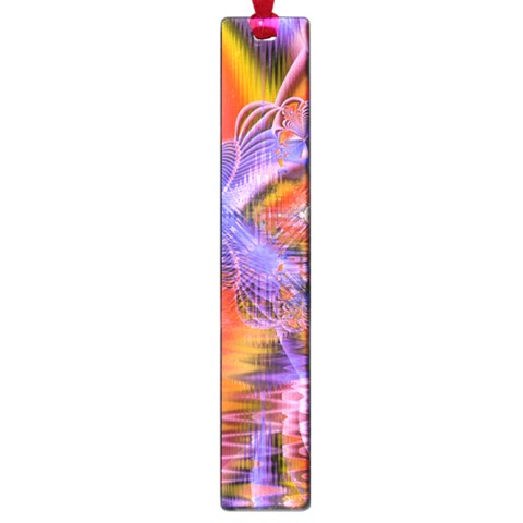 Crystal Star Dance, Abstract Purple Orange Large Bookmark from ArtsNow.com Front