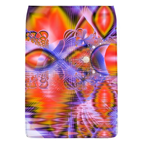 Crystal Star Dance, Abstract Purple Orange Removable Flap Cover (Large) from ArtsNow.com Front