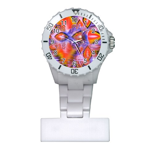 Crystal Star Dance, Abstract Purple Orange Nurses Watch from ArtsNow.com Front