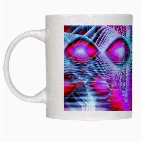 Crystal Northern Lights Palace, Abstract Ice  White Coffee Mug from ArtsNow.com Left