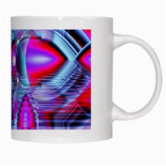 Crystal Northern Lights Palace, Abstract Ice  White Coffee Mug from ArtsNow.com Right