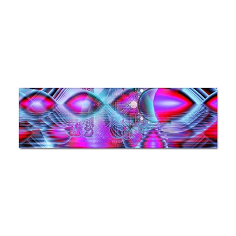 Crystal Northern Lights Palace, Abstract Ice  Bumper Sticker from ArtsNow.com Front