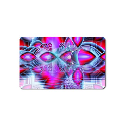 Crystal Northern Lights Palace, Abstract Ice  Magnet (Name Card) from ArtsNow.com Front