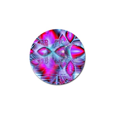 Crystal Northern Lights Palace, Abstract Ice  Golf Ball Marker from ArtsNow.com Front