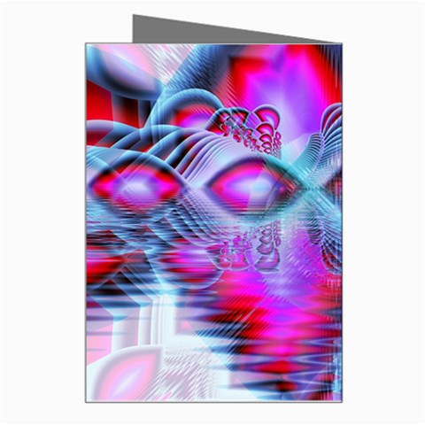 Crystal Northern Lights Palace, Abstract Ice  Greeting Card from ArtsNow.com Right