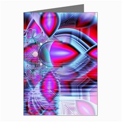 Crystal Northern Lights Palace, Abstract Ice  Greeting Card (8 Pack) from ArtsNow.com Left