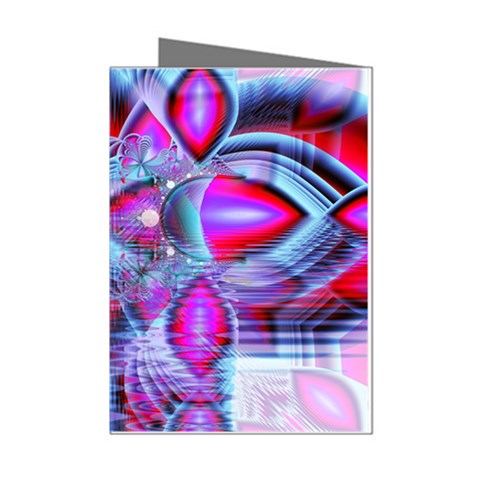 Crystal Northern Lights Palace, Abstract Ice  Mini Greeting Card (8 Pack) from ArtsNow.com Left