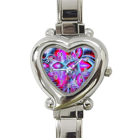 Crystal Northern Lights Palace, Abstract Ice  Heart Italian Charm Watch  from ArtsNow.com Front