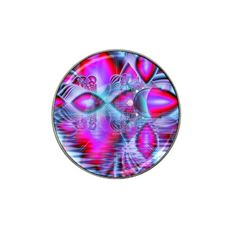 Crystal Northern Lights Palace, Abstract Ice  Golf Ball Marker 4 Pack (for Hat Clip) from ArtsNow.com Front