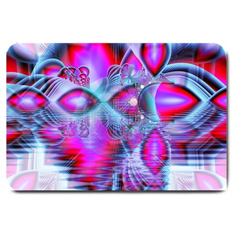 Crystal Northern Lights Palace, Abstract Ice  Large Door Mat from ArtsNow.com 30 x20  Door Mat