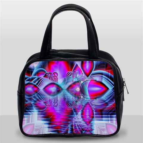 Crystal Northern Lights Palace, Abstract Ice  Classic Handbag (Two Sides) from ArtsNow.com Front