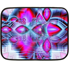 Crystal Northern Lights Palace, Abstract Ice  Mini Fleece Blanket (Two Sided) from ArtsNow.com 35 x27  Blanket Front