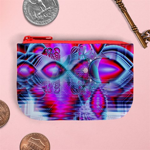 Crystal Northern Lights Palace, Abstract Ice  Coin Change Purse from ArtsNow.com Front