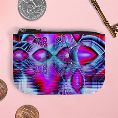 Crystal Northern Lights Palace, Abstract Ice  Coin Change Purse from ArtsNow.com Front