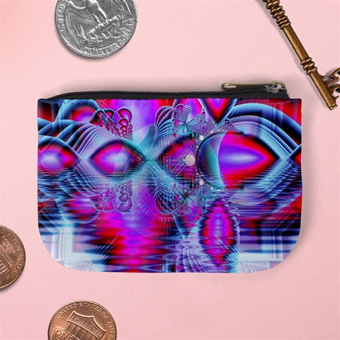 Crystal Northern Lights Palace, Abstract Ice  Coin Change Purse from ArtsNow.com Back