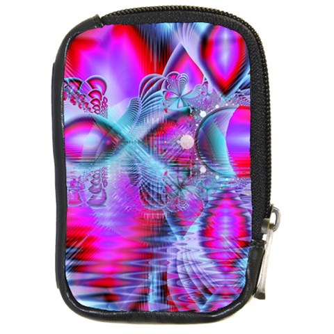 Crystal Northern Lights Palace, Abstract Ice  Compact Camera Leather Case from ArtsNow.com Front