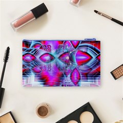 Crystal Northern Lights Palace, Abstract Ice  Cosmetic Bag (Small) from ArtsNow.com Back