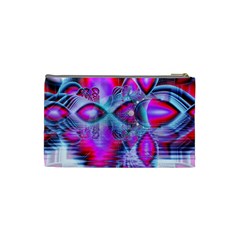 Crystal Northern Lights Palace, Abstract Ice  Cosmetic Bag (Small) from ArtsNow.com Back