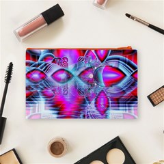 Crystal Northern Lights Palace, Abstract Ice  Cosmetic Bag (Medium) from ArtsNow.com Back