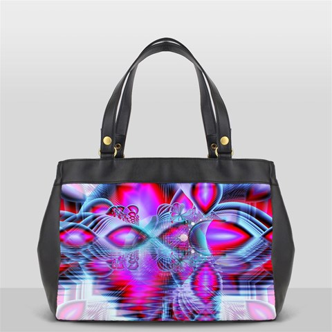 Crystal Northern Lights Palace, Abstract Ice  Oversize Office Handbag (One Side) from ArtsNow.com Front