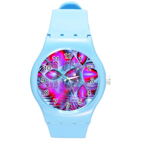 Crystal Northern Lights Palace, Abstract Ice  Plastic Sport Watch (Medium) from ArtsNow.com Front