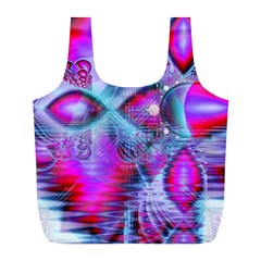 Crystal Northern Lights Palace, Abstract Ice  Reusable Bag (L) from ArtsNow.com Back