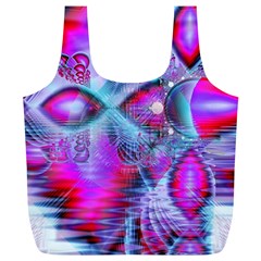 Crystal Northern Lights Palace, Abstract Ice  Reusable Bag (XL) from ArtsNow.com Front