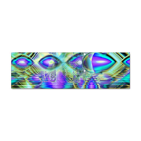 Abstract Peacock Celebration, Golden Violet Teal Bumper Sticker 10 Pack from ArtsNow.com Front