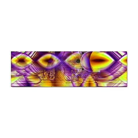 Golden Violet Crystal Palace, Abstract Cosmic Explosion Bumper Sticker from ArtsNow.com Front