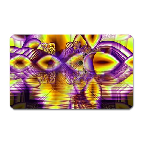 Golden Violet Crystal Palace, Abstract Cosmic Explosion Magnet (Rectangular) from ArtsNow.com Front