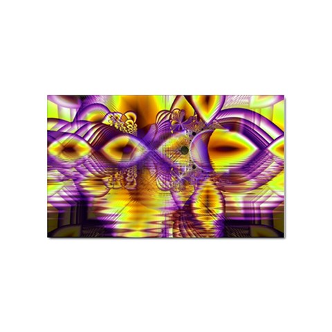 Golden Violet Crystal Palace, Abstract Cosmic Explosion Sticker 10 Pack (Rectangle) from ArtsNow.com Front