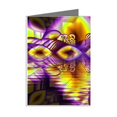 Golden Violet Crystal Palace, Abstract Cosmic Explosion Mini Greeting Card (8 Pack) from ArtsNow.com Right