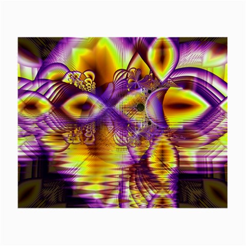 Golden Violet Crystal Palace, Abstract Cosmic Explosion Glasses Cloth (Small) from ArtsNow.com Front