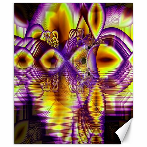 Golden Violet Crystal Palace, Abstract Cosmic Explosion Canvas 8  x 10  (Unframed) from ArtsNow.com 8.15 x9.66  Canvas - 1