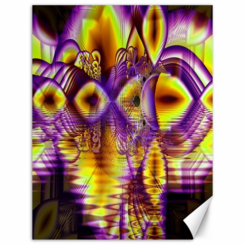 Golden Violet Crystal Palace, Abstract Cosmic Explosion Canvas 12  x 16  (Unframed) from ArtsNow.com 11.86 x15.41  Canvas - 1