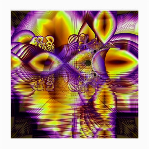 Golden Violet Crystal Palace, Abstract Cosmic Explosion Glasses Cloth (Medium) from ArtsNow.com Front