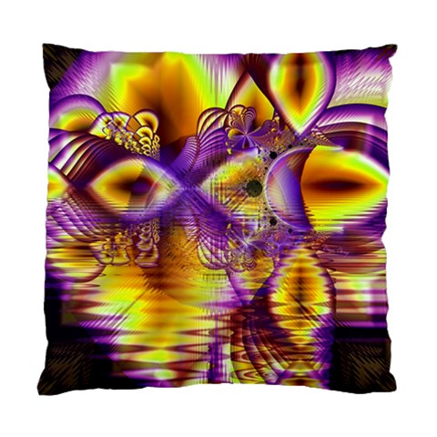 Golden Violet Crystal Palace, Abstract Cosmic Explosion Cushion Case (Single Sided)  from ArtsNow.com Front