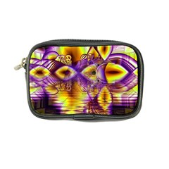 Golden Violet Crystal Palace, Abstract Cosmic Explosion Coin Purse from ArtsNow.com Front