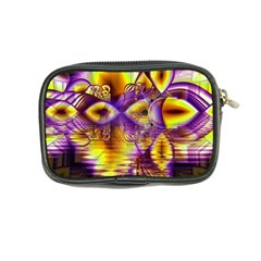 Golden Violet Crystal Palace, Abstract Cosmic Explosion Coin Purse from ArtsNow.com Back