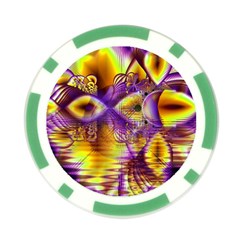 Golden Violet Crystal Palace, Abstract Cosmic Explosion Poker Chip (10 Pack) from ArtsNow.com Back