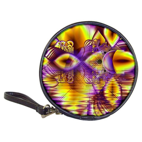 Golden Violet Crystal Palace, Abstract Cosmic Explosion CD Wallet from ArtsNow.com Front