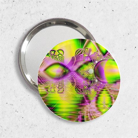 Raspberry Lime Mystical Magical Lake, Abstract  Handbag Mirror (2.25 ) from ArtsNow.com Front