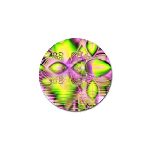 Raspberry Lime Mystical Magical Lake, Abstract  Golf Ball Marker from ArtsNow.com Front