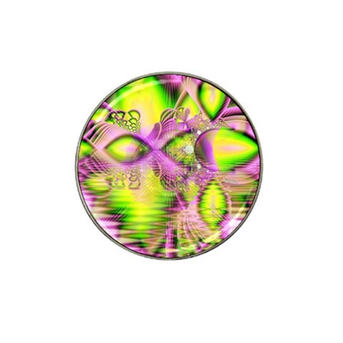 Raspberry Lime Mystical Magical Lake, Abstract  Golf Ball Marker 10 Pack (for Hat Clip) from ArtsNow.com Front