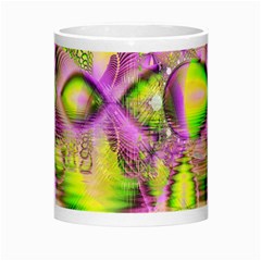 Raspberry Lime Mystical Magical Lake, Abstract  Morph Mug from ArtsNow.com Center