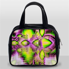 Raspberry Lime Mystical Magical Lake, Abstract  Classic Handbag (Two Sides) from ArtsNow.com Front