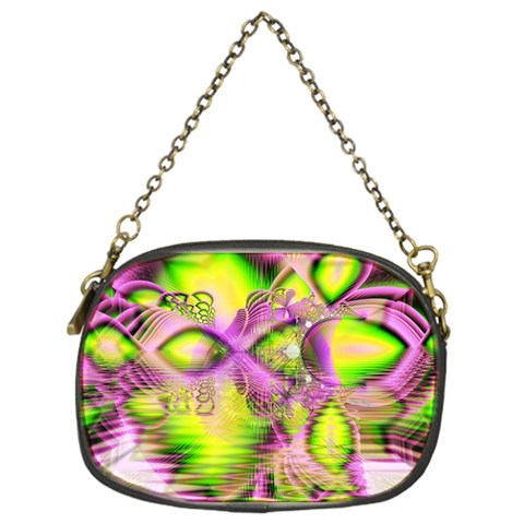 Raspberry Lime Mystical Magical Lake, Abstract  Chain Purse (One Side) from ArtsNow.com Front